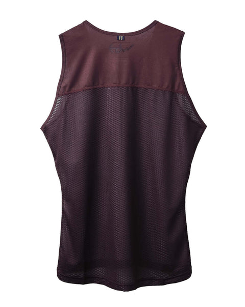 Men's EdW Edition Sleeveless Base Layer - Burgundy Brown