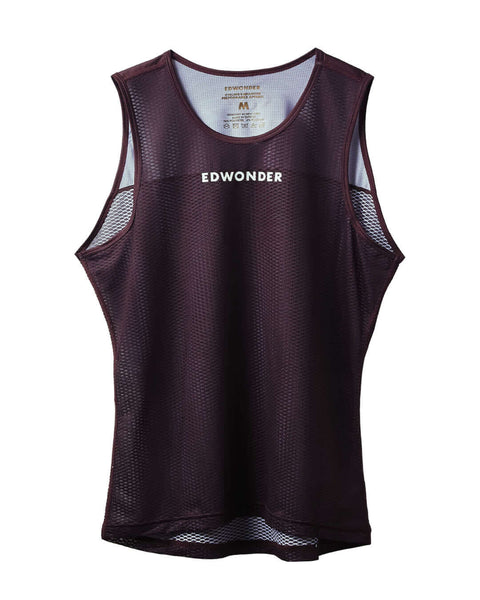 Men's EdW Edition Sleeveless Base Layer - Burgundy Brown