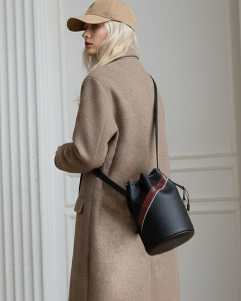 Women's EdWonder X Burgundy Assemblage | Edward Neoprene & Leather Bucket Bag