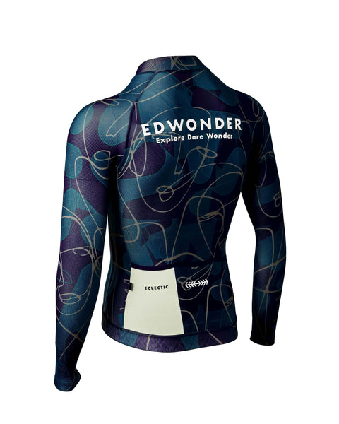 Men's Eclectic Long Sleeve Jersey - Gravity, featuring bold design and lightweight fabric for maximum comfort.