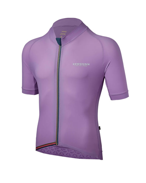 Men's EdW Edition Jersey 2.0 in Amethyst Violet, featuring a race fit and minimalist design for optimal cycling comfort.
