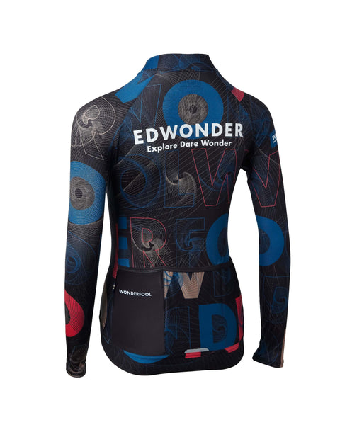 Women's Wonderfool Infinite Long Sleeve Jersey - Galactic Black