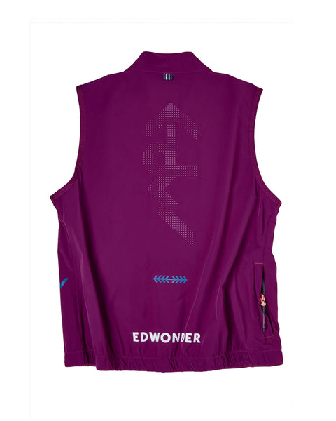 Men's EdW Edition Lightweight Stowable Vest - Wine Berry