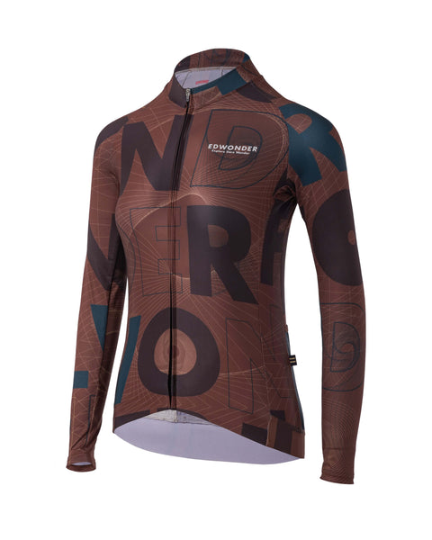 Women's Wonderfool Infinite Long Sleeve Jersey - Ironstone Brown