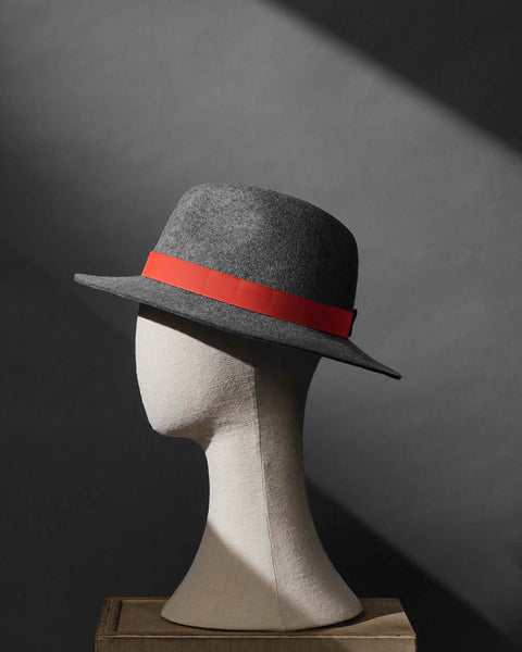 Fedora en laine feutrée EdW raccourci