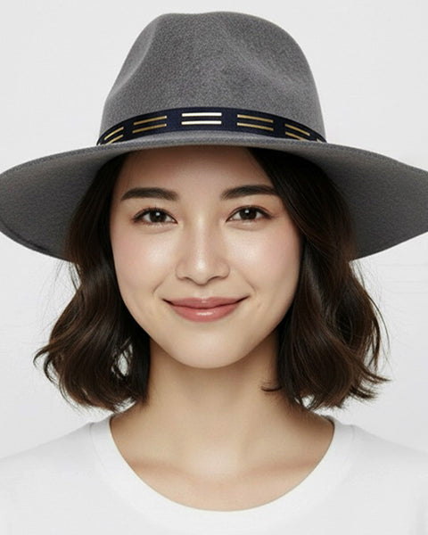 EdW Trimmed Felted Wool Fedora