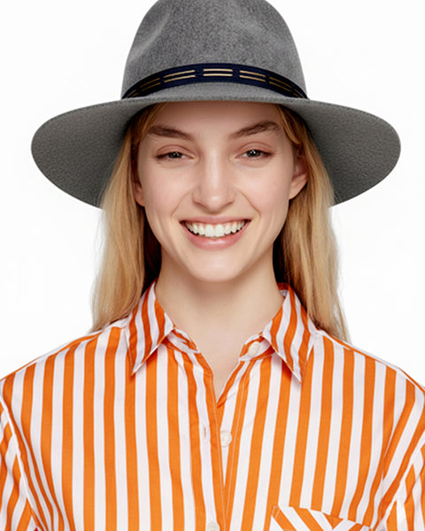 EdW Trimmed Felted Wool Fedora
