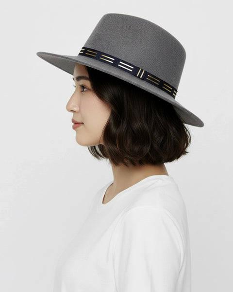 EdW Trimmed Felted Wool Fedora