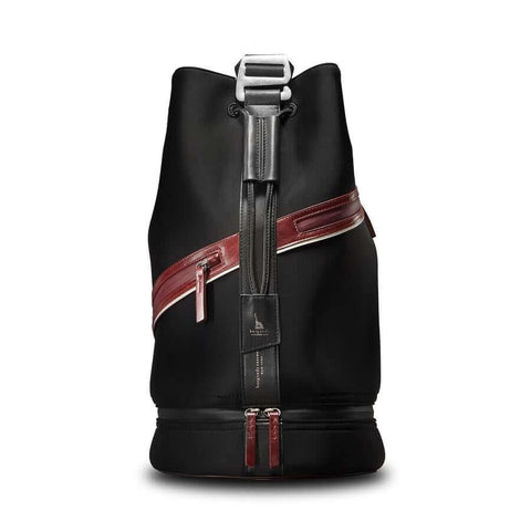 Men's EdWonder X Burgundy Assemblage | Edward Neoprene & Leather Bucket Bag
